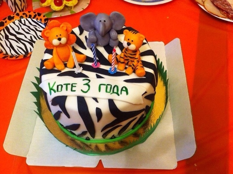 Наше трехлетие в стиле сафари)