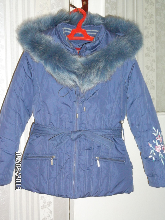 Куртка зимняя Kiko для девочки размер 134-140 см (8-10 лет) г. Камышин