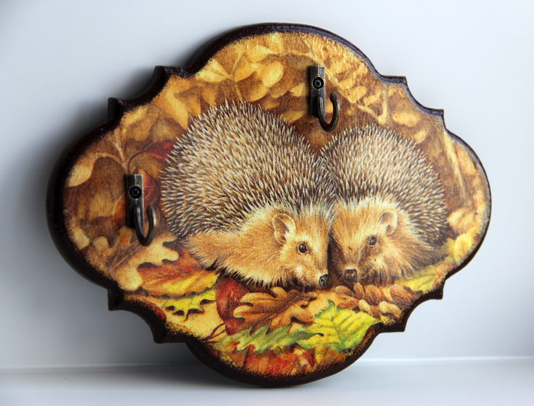 Ключницы "Ёжики" ,"Благословение" и досочка "Веселый повар"