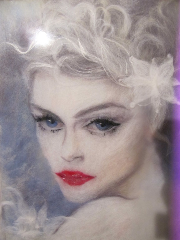 живопись шерстью