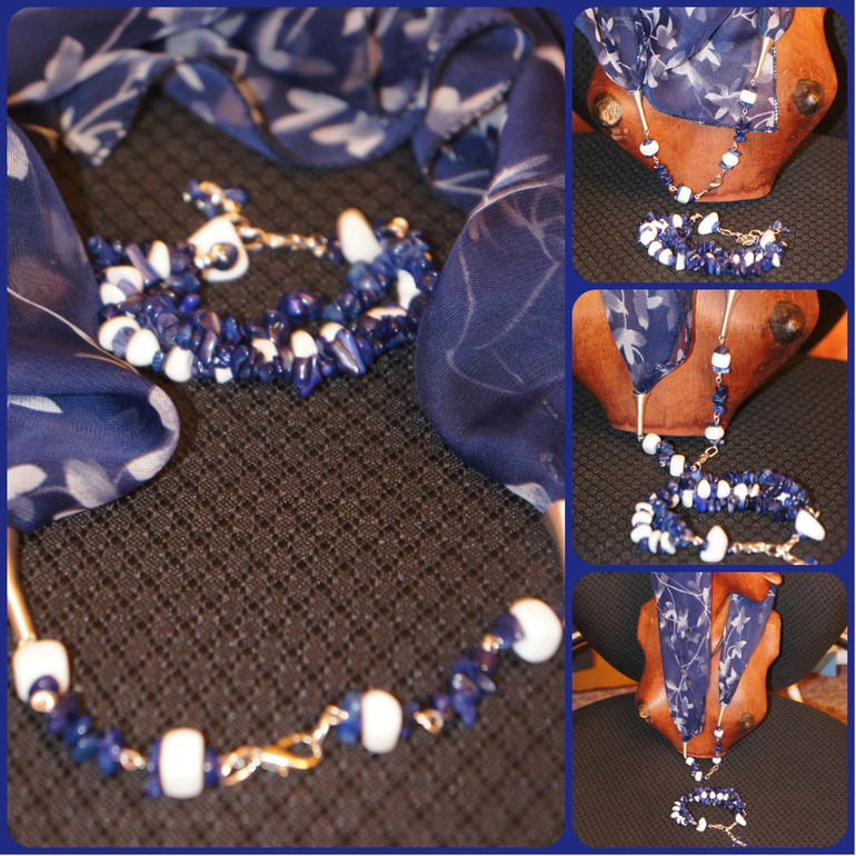 Шейное украшение. Ручная работа.