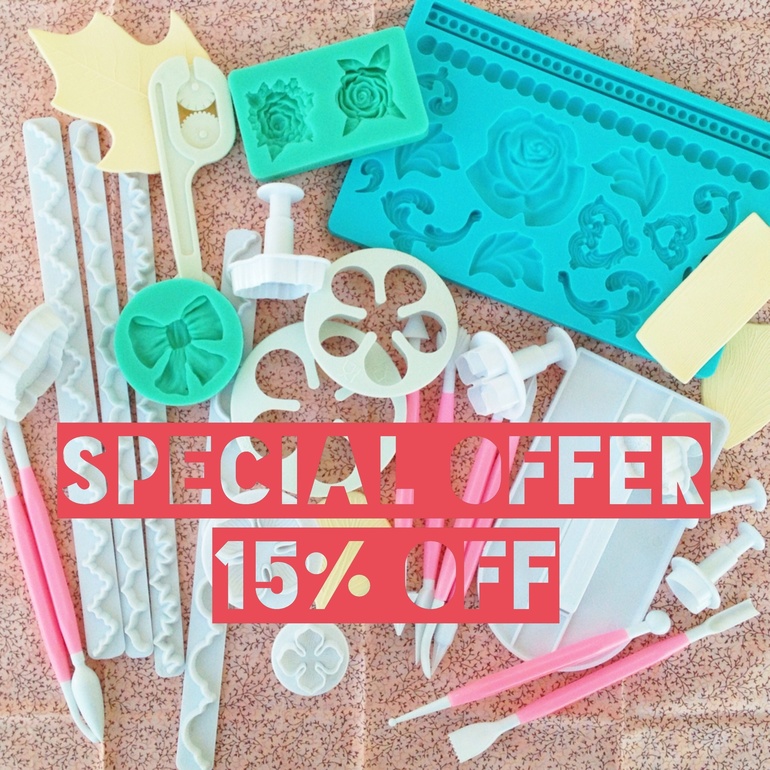 В elle-craft инструменты для работы с мастикой со скидкой!