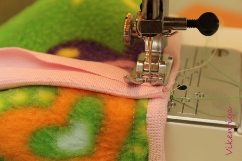 МК по пошиву простой жилетки из флиса.