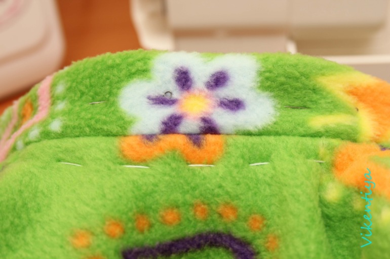 МК по пошиву простой жилетки из флиса.