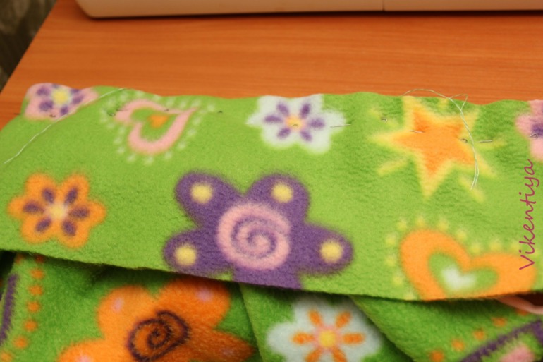 МК по пошиву простой жилетки из флиса.