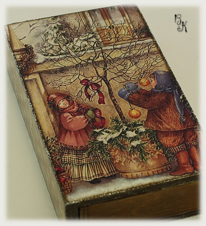 "Наряжаем "ёлку"" короб для сладкого подарка