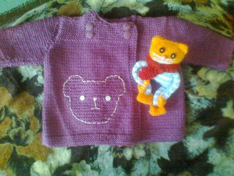 Кофточка и котик Жоржик))