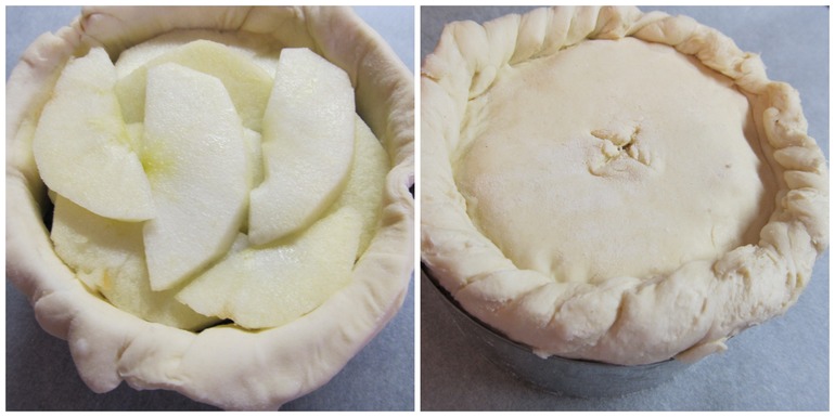 Мини-пирог с курицей и черносливом