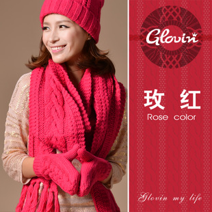 Комплект шапочка+шарф+варежки!