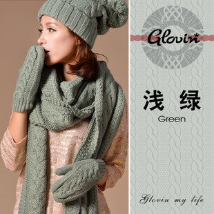 Комплект шапочка+шарф+варежки!