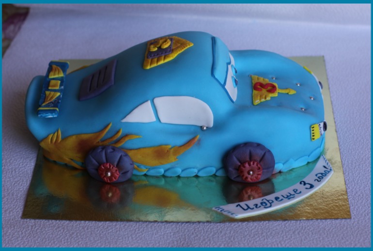 Торт машинка