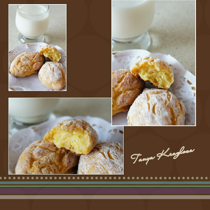 Ленивые творожные пирожки с яблоком и тыквой)