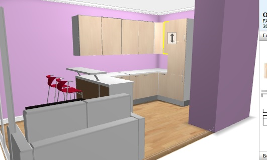 Помогите воплотить мечту в реальность и П-обазная кухня