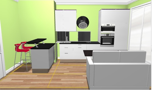 Помогите воплотить мечту в реальность и П-обазная кухня