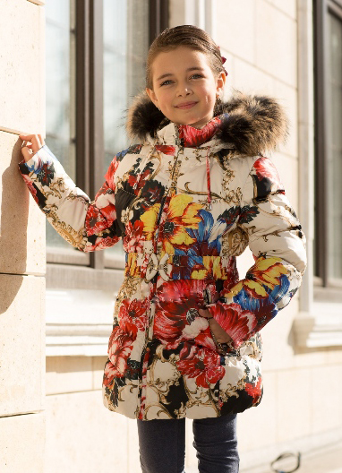 Пальто трэнд сезона_Реплика R.Cavalli. 100%пух.