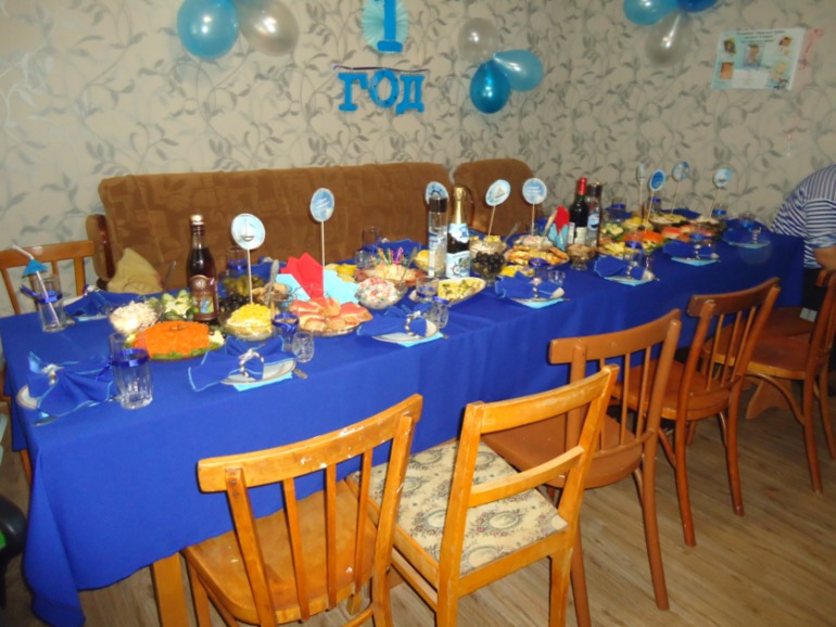 Первый день рождение нашего любимого морячка