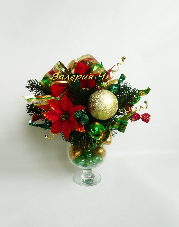 Новогодние конфетные композиции в наличии