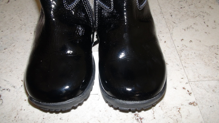 Сапожки WALK SAFARI (Италия) 24 размер, черный лак, НОВЫЕ, 3200 (регион)