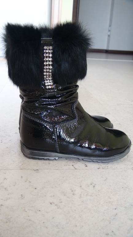 Сапожки WALK SAFARI (Италия) 24 размер, черный лак, НОВЫЕ, 3200 (регион)