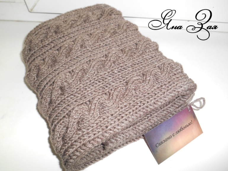 Комплект снуд+митенки! (много фото)