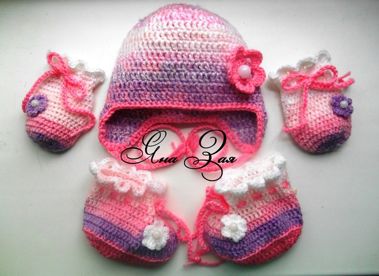 Комплектик для новорожденной!