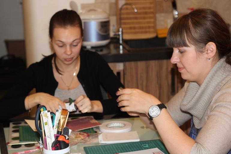 Отчет о МК по новогодним открыткам