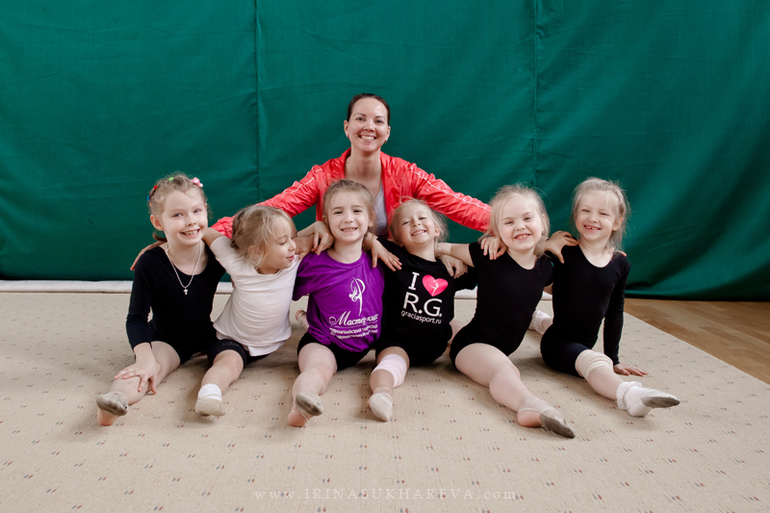 Тренировка по художественной гимнастике. Часть 2.