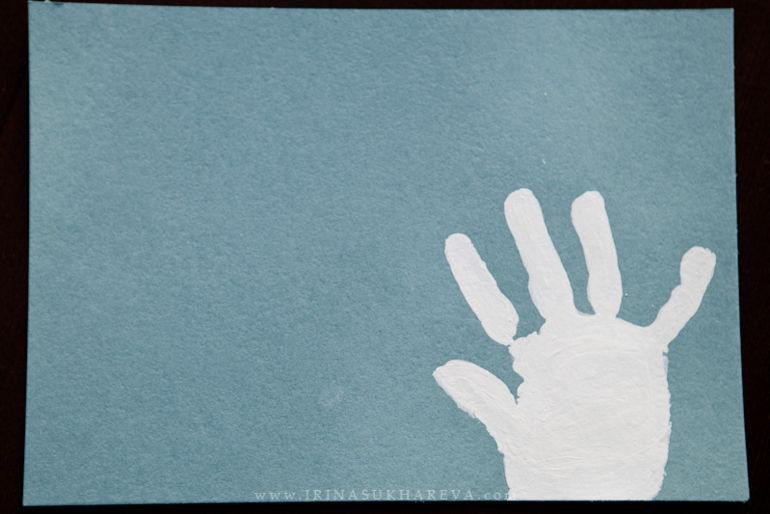 Мастер-класс по созданию новогодней открытки - команда снеговиков