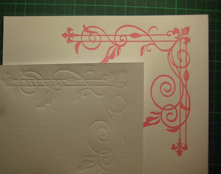 Обменяюсь вырубкой и тиснением.