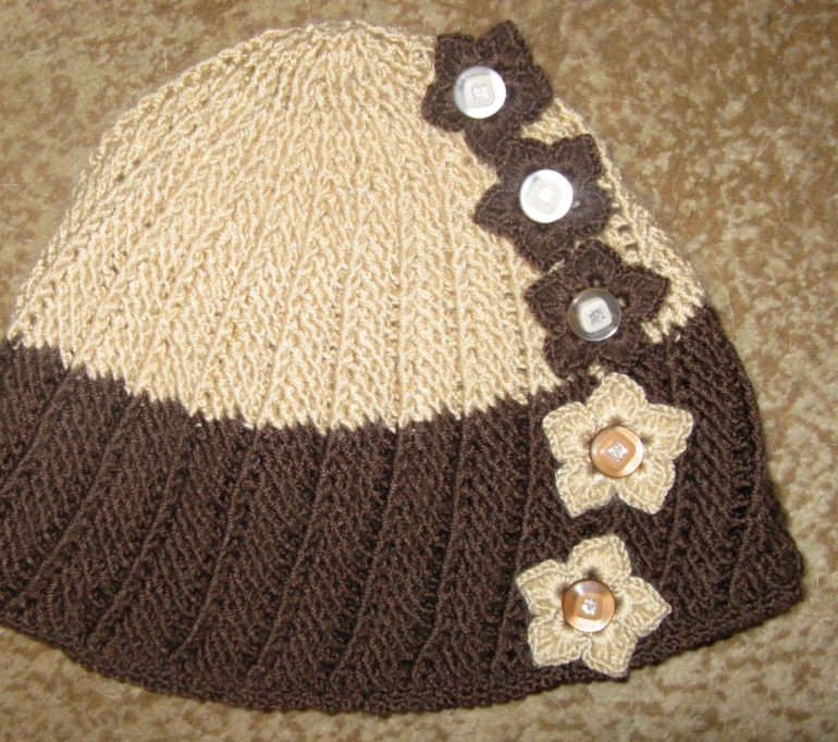 Контрасты - шапочка крючком