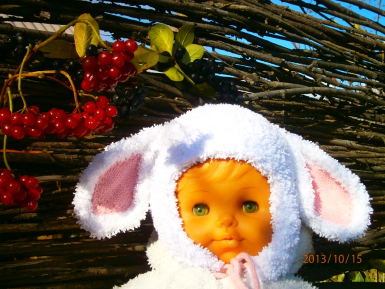 Шапка-зайка