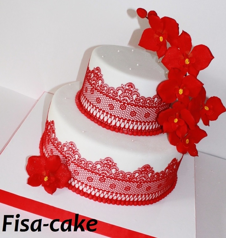 Свадебный в красном цвете)