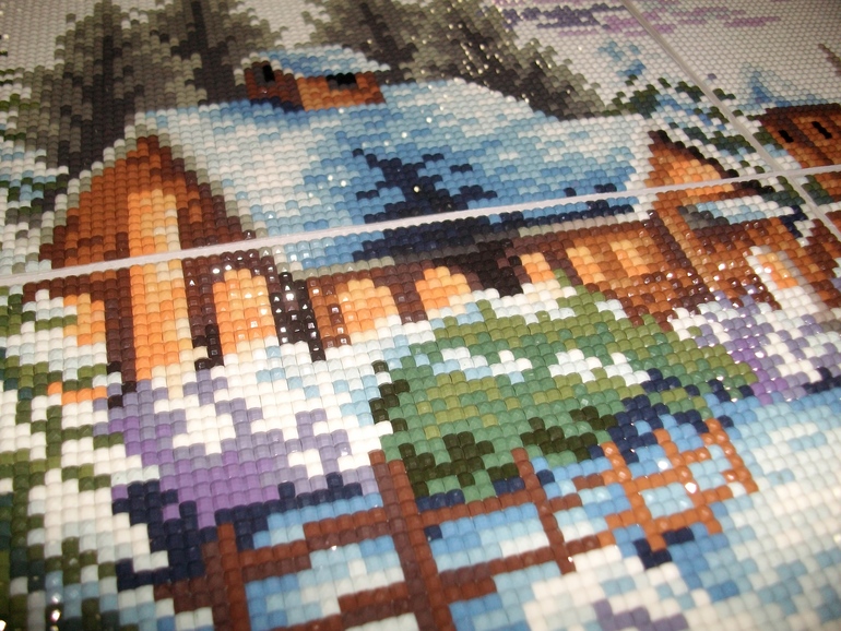 Зима из алмазиков