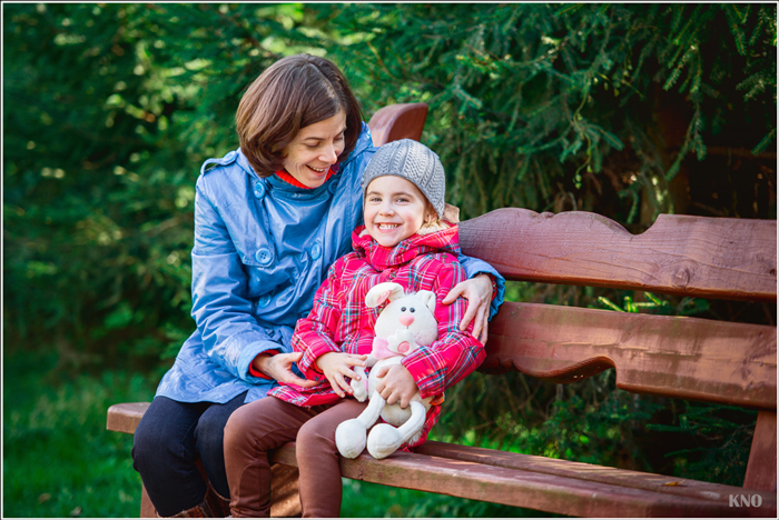 Олечка с мамой