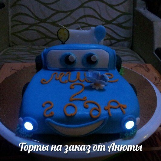 Торт 3Д машинка для мальчика