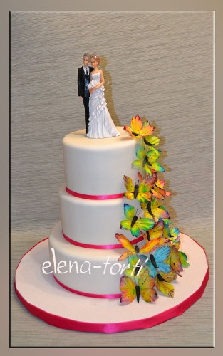 Свадебный с бабочками