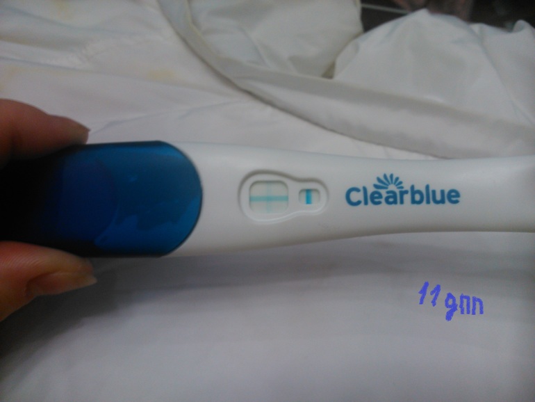 Тест на беременность clearblue положительный результат фото как выглядит положительный
