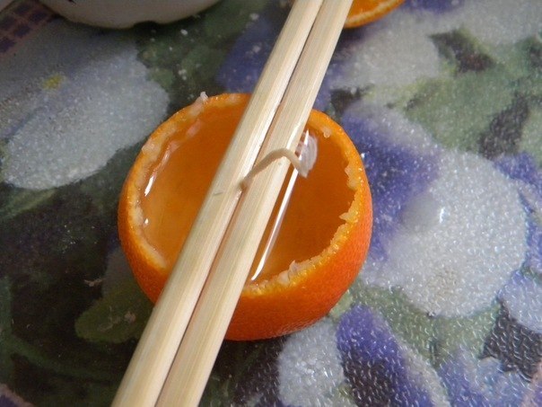 Апельсиновая свеча