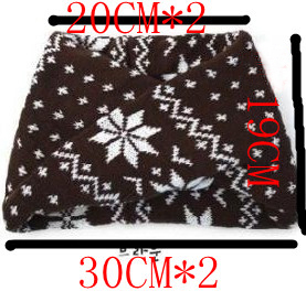 Шарф-труба со снежинками