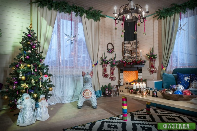 Веселый интерьер, но такой яркий. А вам как?