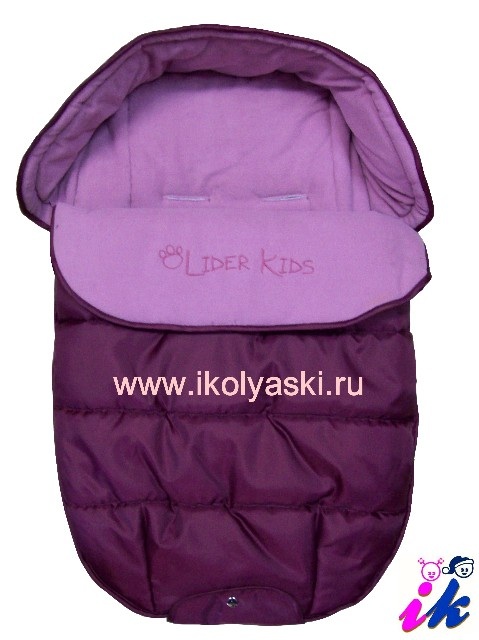 Lider Kids КОНВЕРТ прогулочный с вышивкой, (флис/синтепон)