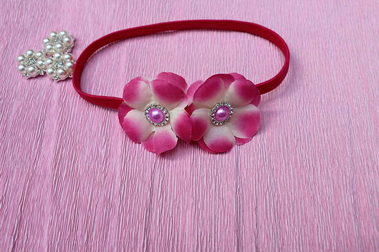 Повязки с цветами и стразами swarowski ручной работы