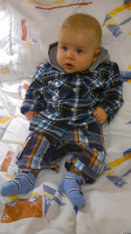 Домашняя фотосессия за 3 дня до 5 мес)))) Сыночек Арсюничка!