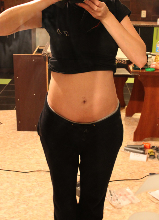 16 недель) и мой пузорост)
