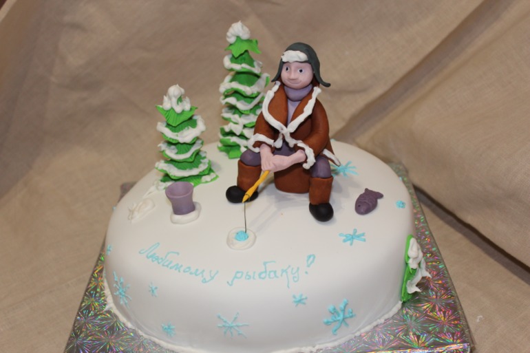 Любимому рыбаку! внутри наполеон