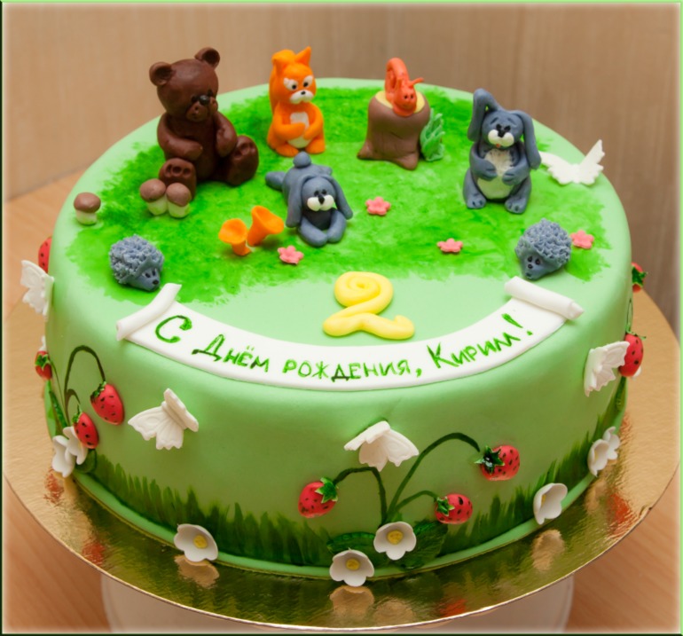 2 тортика для двойняшек.