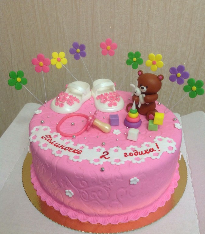 тортики для девочек на годик