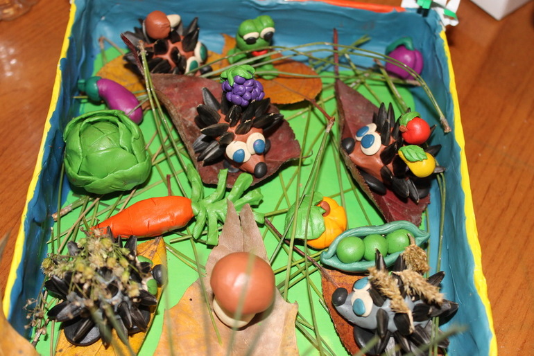 наша первая поделка в садик