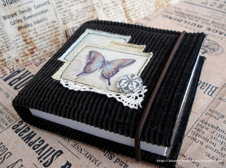 Винтажные блокноты с бабочками