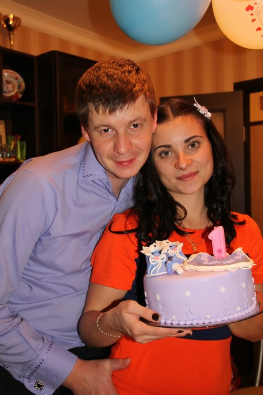 Торт на годик девочке